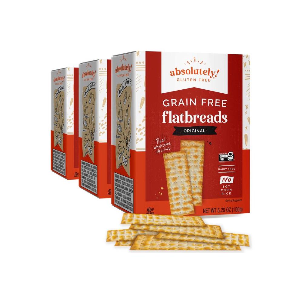 Absolutely Gluten Free Original Flatbread 529Ounce 3Pack - Whlsome - Breads & Bakery