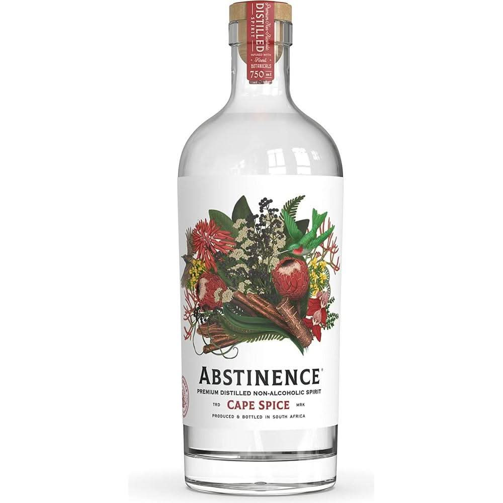 Abstinence Spirits Cape Spice Award Winning AlcoholFree Spirit Caloriefree Sugarfree 750ml - Whlsome - Drinks &amp; Beverages