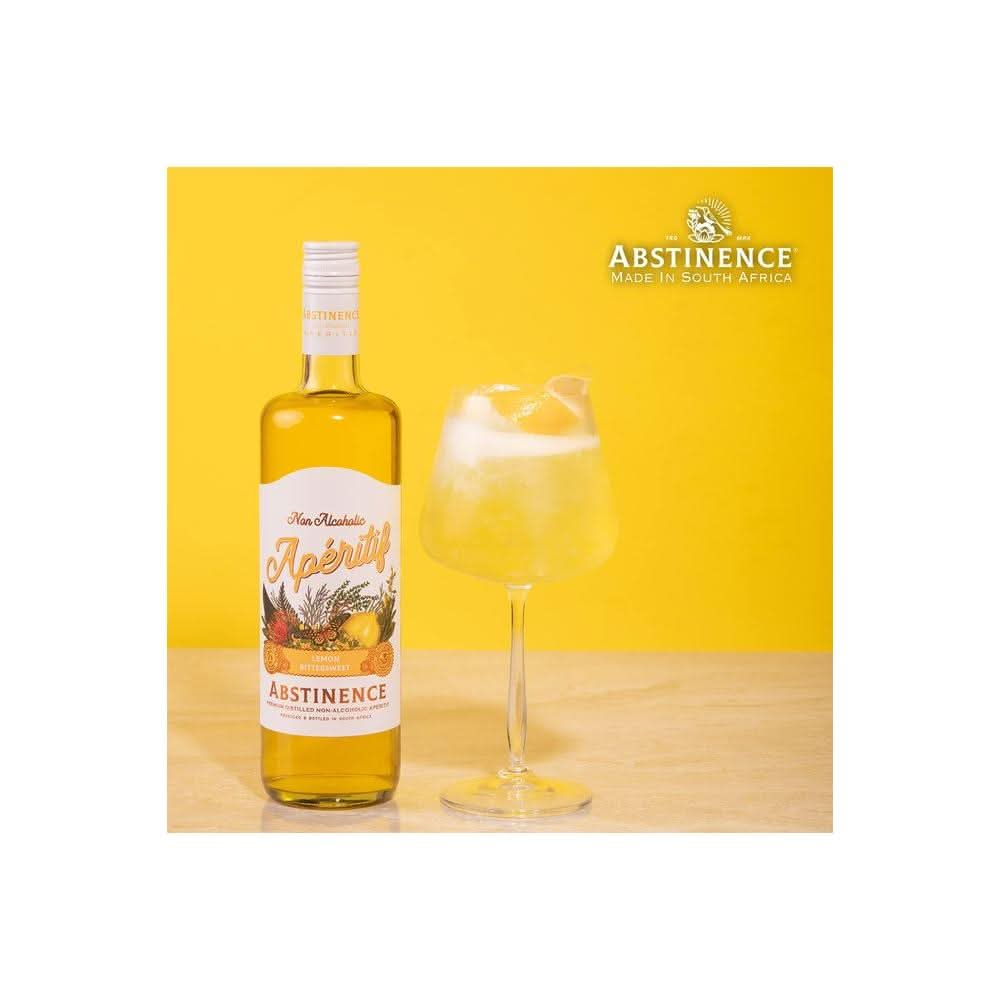 Abstinence Spirits Lemon Aperitif Award Winning NonAlcoholic Spirit 750ml - Whlsome - Drinks & Beverages