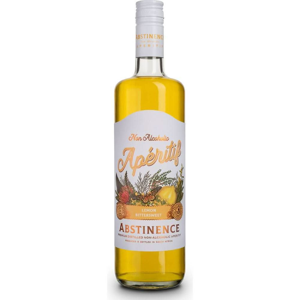 Abstinence Spirits Lemon Aperitif Award Winning NonAlcoholic Spirit 750ml - Whlsome - Drinks & Beverages