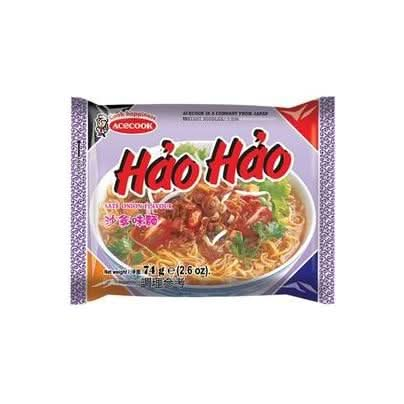 Acecook Hao Hao Mi Sate Hanh Onion Vietnamese Instant Noodles 15 Pack Total of 40oz - Whlsome - Noodles