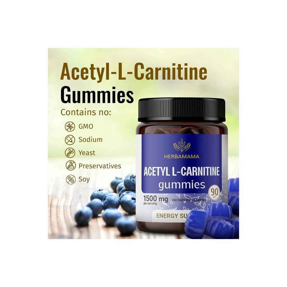 Acetyl L - Carnitine - 1500mg Gummies - Whlsome - Vitamins &amp; Supplements