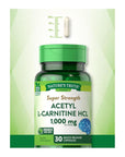 Acetyl L - Carnitine HCL | 1000mg | 30 Capsules | ALCAR | Non - GMO, Gluten Free Supplement | by Nature's Truth - Whlsome - Vitamins & Supplements