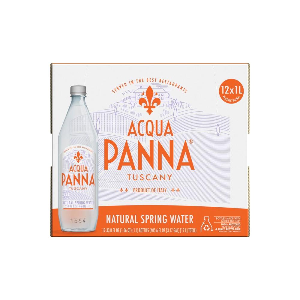 Acqua Panna Natural Spring Water 338 Fl Oz Pack of 12 - Whlsome - Drinking Water