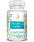 ACTIF Postnatal Vitamin with 25+ Organic Vitamins and Organic Herbs, Nursing and Lactation Supplement, Supports Baby's Brain Development, Non - GMO, Made in USA, 90 Count - Whlsome - Prenatal Vitamins