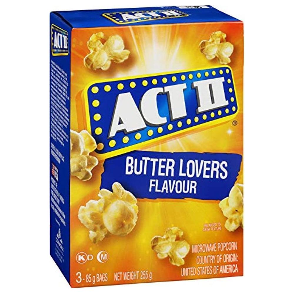 ACTII Butter Lovers Popcorn - 255 gm (Pack of 1) - Whlsome - Grocery (Other)