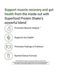 ACTIVATEDYOU Superfood Protein Shake - Vegan Plant Protein Powder - with Organic 7 Mushroom Blend, Spirulina, and GoldRella Chlorella - Promotes Muscle Integrity, Chocolate Flavor (15 Servings) - Whlsome - Vitamins & Supplements