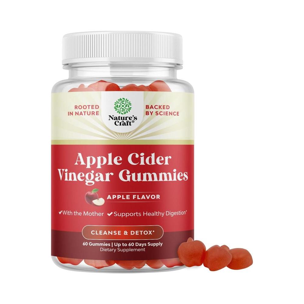 ACV Apple Cider Vinegar Gummies - Superfood Infused ACV Gummies Vitamins for Adults for Detox Cleanse Immune Support Digestion and Glowing Skin - Delicious Daily Energy Gummies with Vitamin B Complex - Whlsome - Detox &amp; Cleanse