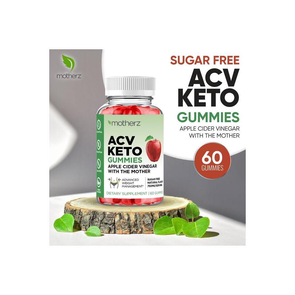 ACV Keto Gummies with Apple Cider Vinegar (with The Mother) - Sugar Free Keto ACV Gummies for Weight Management Cleanse & Detox - Natural Apple Flavor - Non - GMO - Gluten - Free - Vegan - Whlsome - Detox & Cleanse