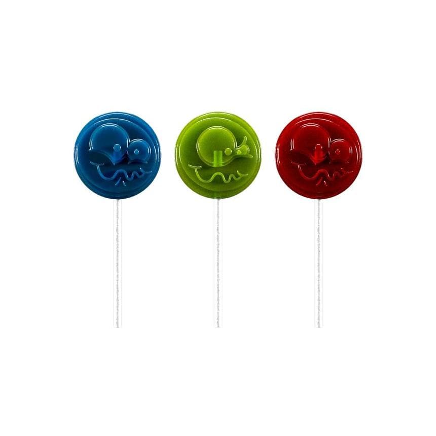 Adams Brooks Inc Sour Punch Lollipops Sour Fruit Flavors Strawberry Green Apple Blue Raspberry Sour Lollipops Sour Punch Pops Individually Wrapped 36 Count - Whlsome - Candies & Chocolates