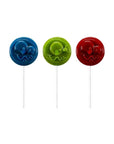 Adams Brooks Inc Sour Punch Lollipops Sour Fruit Flavors Strawberry Green Apple Blue Raspberry Sour Lollipops Sour Punch Pops Individually Wrapped 36 Count - Whlsome - Candies & Chocolates