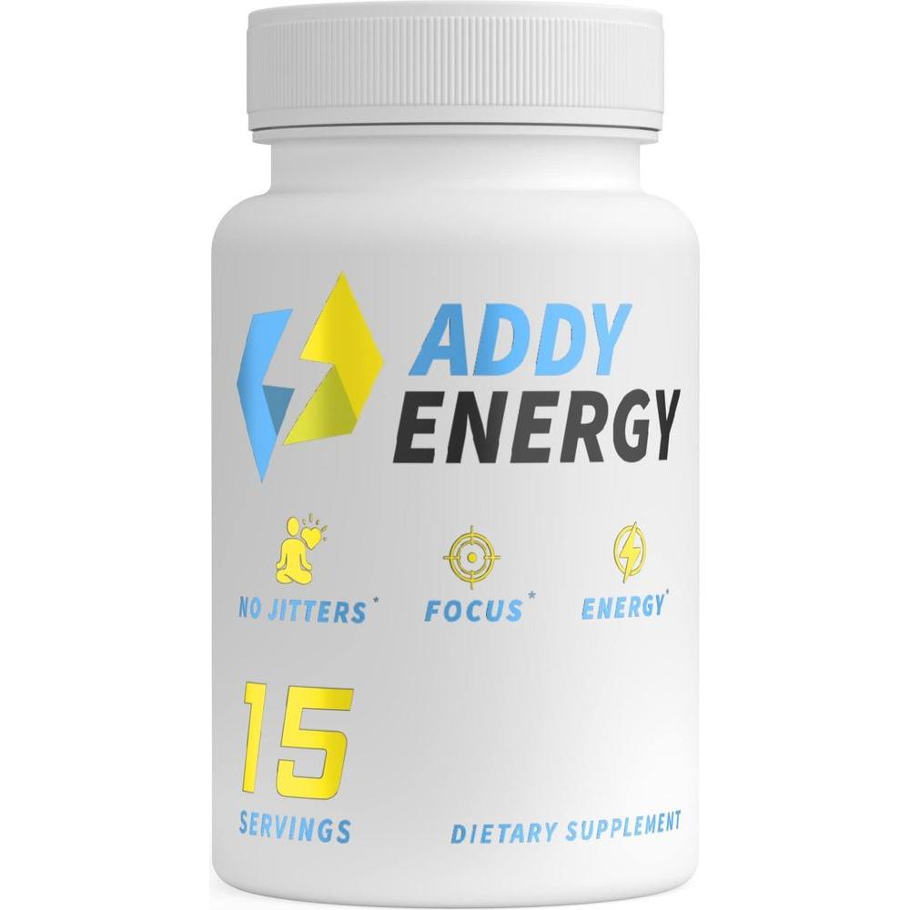 ADDY ENERGY - Focus Supplement - Energy Booster for Men - Energy Supplement - Brain Booster - Early Bird Morning Cocktail - Focus, Energy, and Memory Support Vitamins - 15 Day Supply (15 Capsules) - Whlsome - Vitamins &amp; Supplements