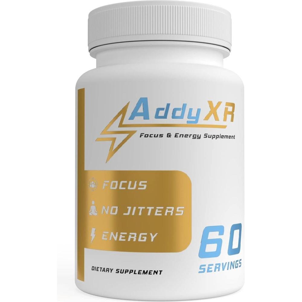 AddyXR - Focus &amp; Energy Supplement - Brain Booster - 60 Capsules - Whlsome - Vitamins &amp; Supplements