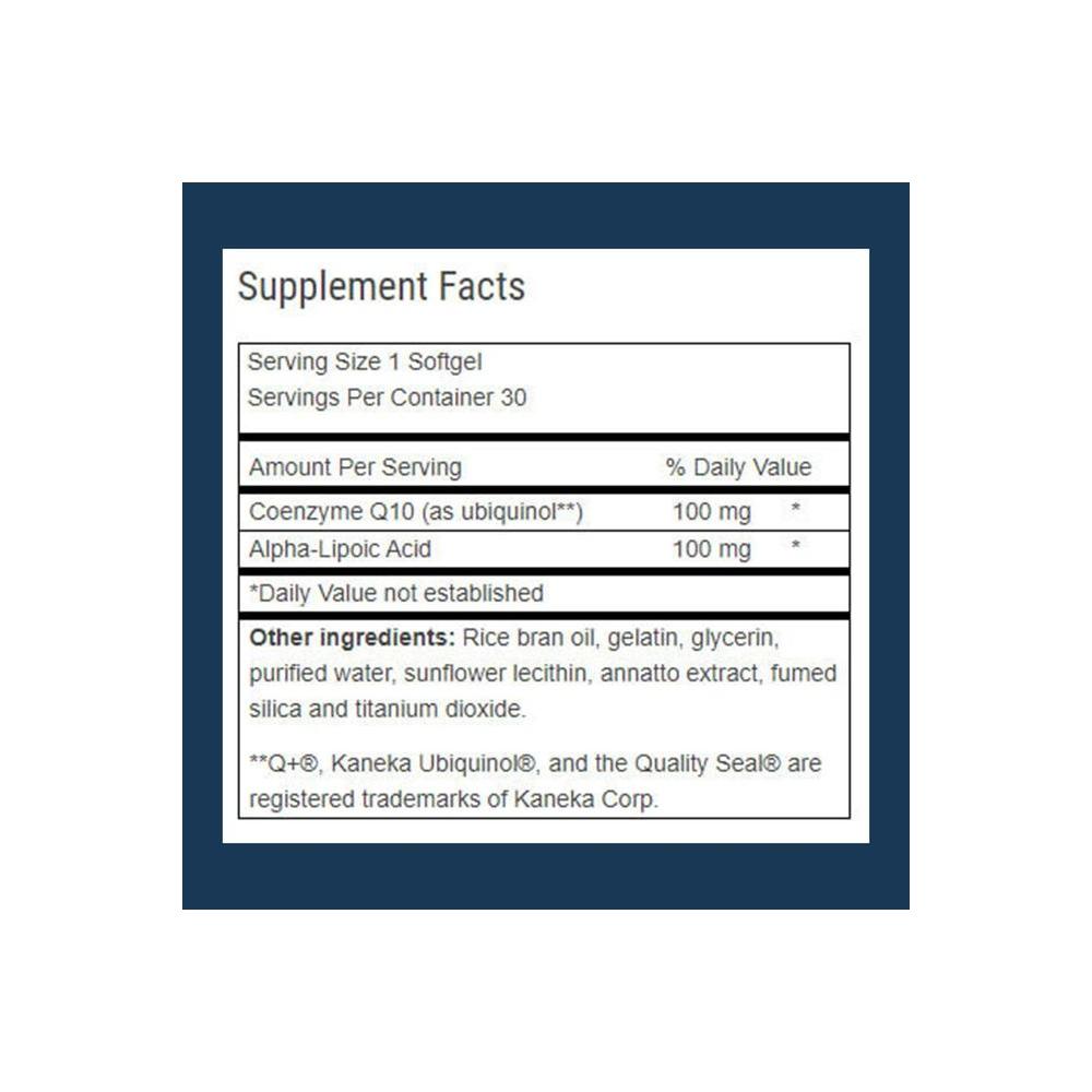 Advanced Bionutritionals Ubiquinol CoQ10, Increased Energy Production, Natural Antioxidant Supplement, Manufactured in The USA, 30 Softgel - Whlsome - Sports Nutrition