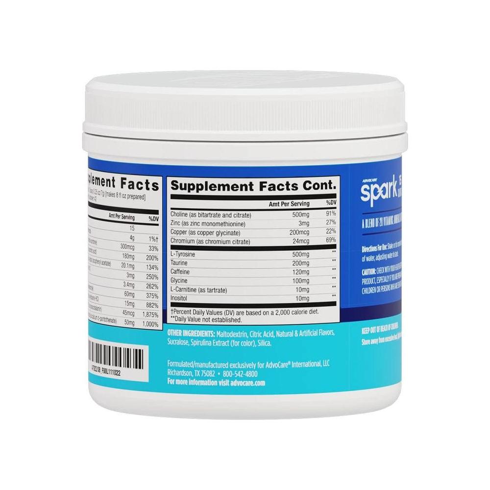 AdvoCare Spark Vitamin &amp; Amino Acid Supplement - Focus &amp; Energy Supplement Mix - Powdered Energy Supplement Mix - Powder Supplement Mix - Amino Acids - Pineapple Coconut - 10.5 oz - Whlsome - Sports Nutrition