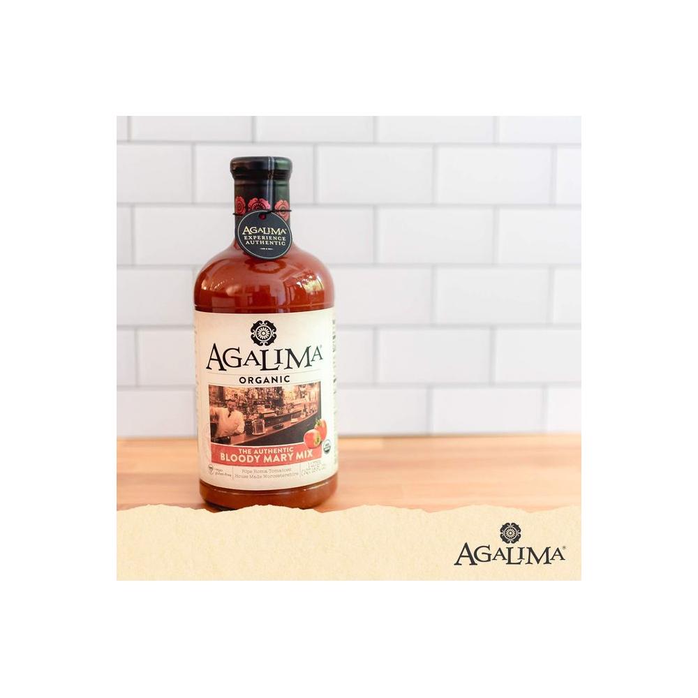 Agalima Authentic Organic Bloody Mary Drink Mix All Natural 1 Liter 338 Fl Oz Glass Bottle Individually Boxed - Whlsome - Sauces & Dips