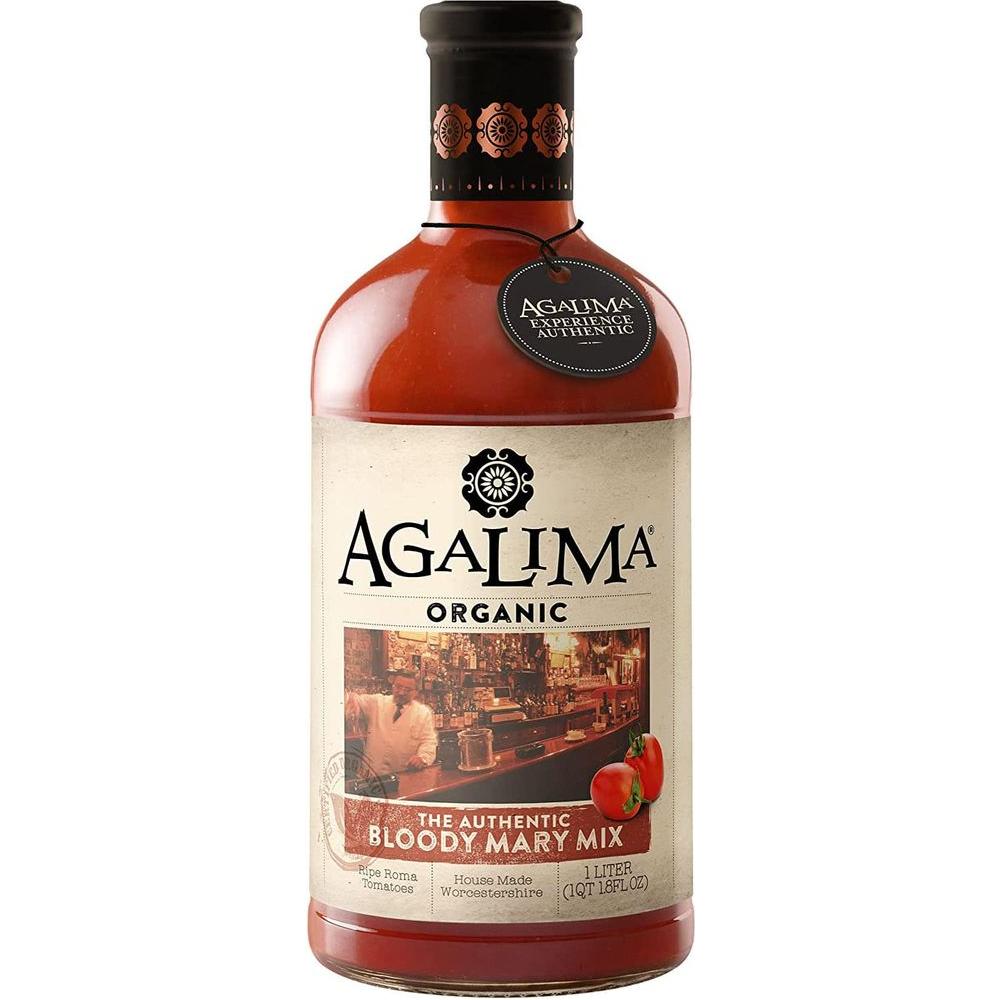 Agalima Authentic Organic Bloody Mary Drink Mix All Natural 1 Liter 338 Fl Oz Glass Bottle Individually Boxed - Whlsome - Sauces & Dips