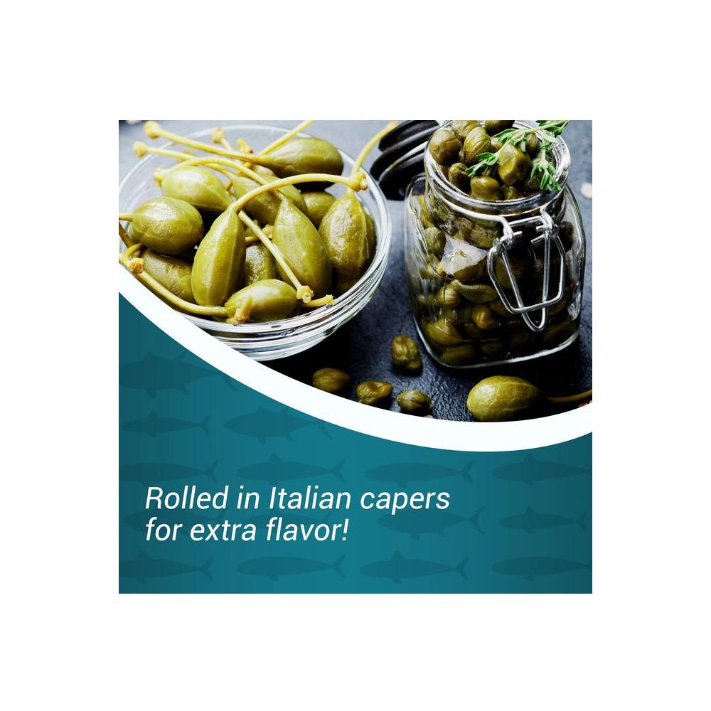 Agostino Recca Anchovies Fillets in Olive Oil Anchovy Fillets Rolled in Capers 318Oz 3Pack - Whlsome - Olive Oil