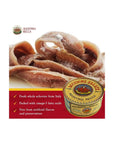 Agostino Recca Fresh Anchovies from Italy Whole Anchovies for Pizza Pasta and Salad Salted Anchovies in an 800g Can Pack of 2 - Whlsome - Seafood Products