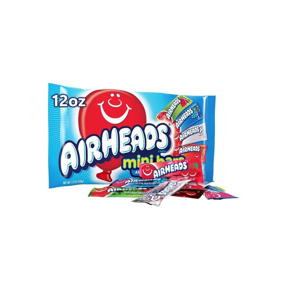 Airheads Candy Variety Bag Individually Wrapped Assorted Fruit Mini Bars Party Non Melting 12oz 1 Bag - Whlsome - Candies &amp; Chocolates