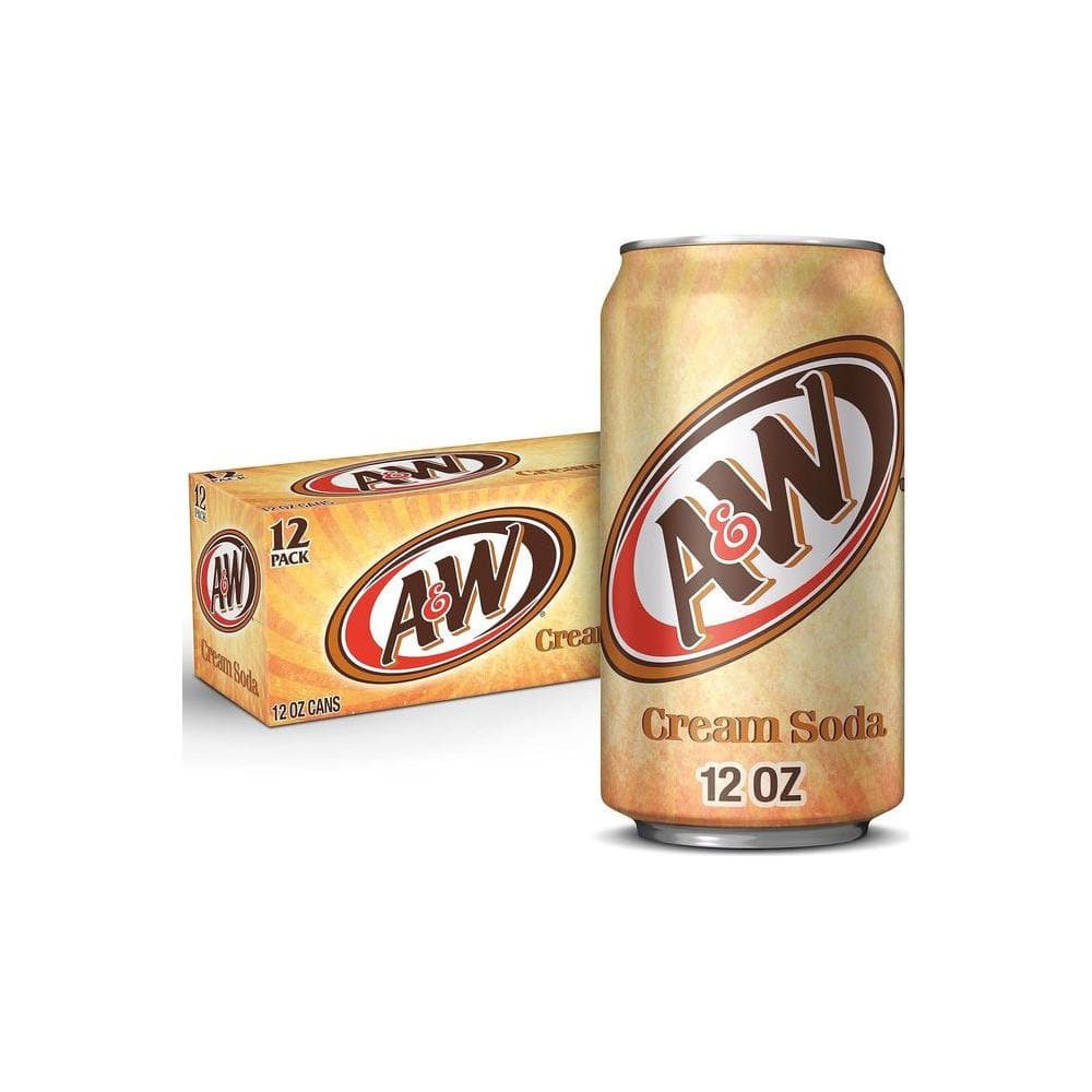 A&W Cream Soda - 12 fl oz cans (Pack of 12) - Whlsome - Drinks & Beverages