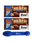 (Pack of 2) Heath Bits O'Brickle English Toffee Bits Baking Ingredients Toppings (Miras Trademark 2 - in - 1 Measuring Spoon Included!) - Whlsome - Baking Products