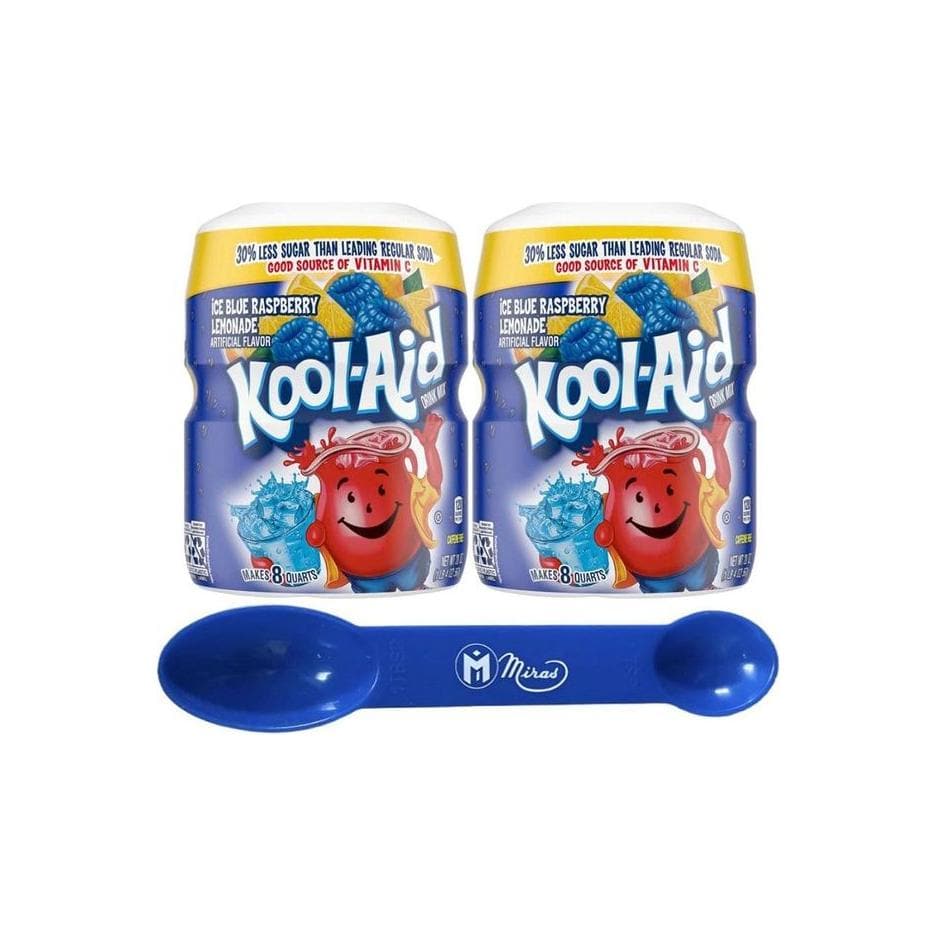 (Pack of 2) Kool - Aid Caffeine Free Blue Raspberry Lemonade Sweetened Powdered - Whlsome - Drinks & Beverages