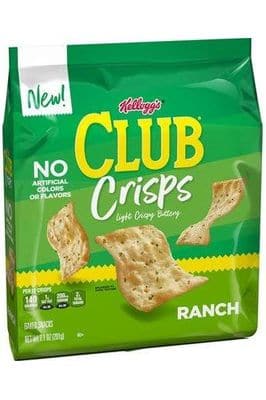 Kellogg&#39;s Club Crisps Ranch Baked Snacks, 7.1 oz ( 3 PACKS )