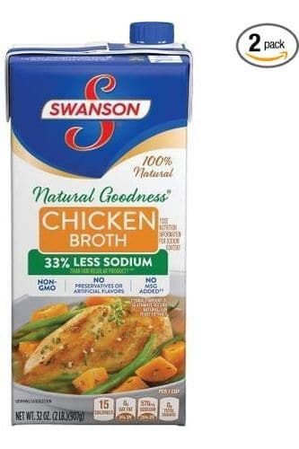 Swanson Natural Goodness Chicken Broth Carton - 32oz (Pack of 2)