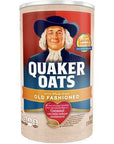 Quaker Oats, Old Fashioned Oatmeal Breakfast Cereal, 42 Oz, (2 Canisters)