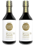 San-J Organic Gluten Free Tamari Soy Sauce - Pack of 2 (592ml)