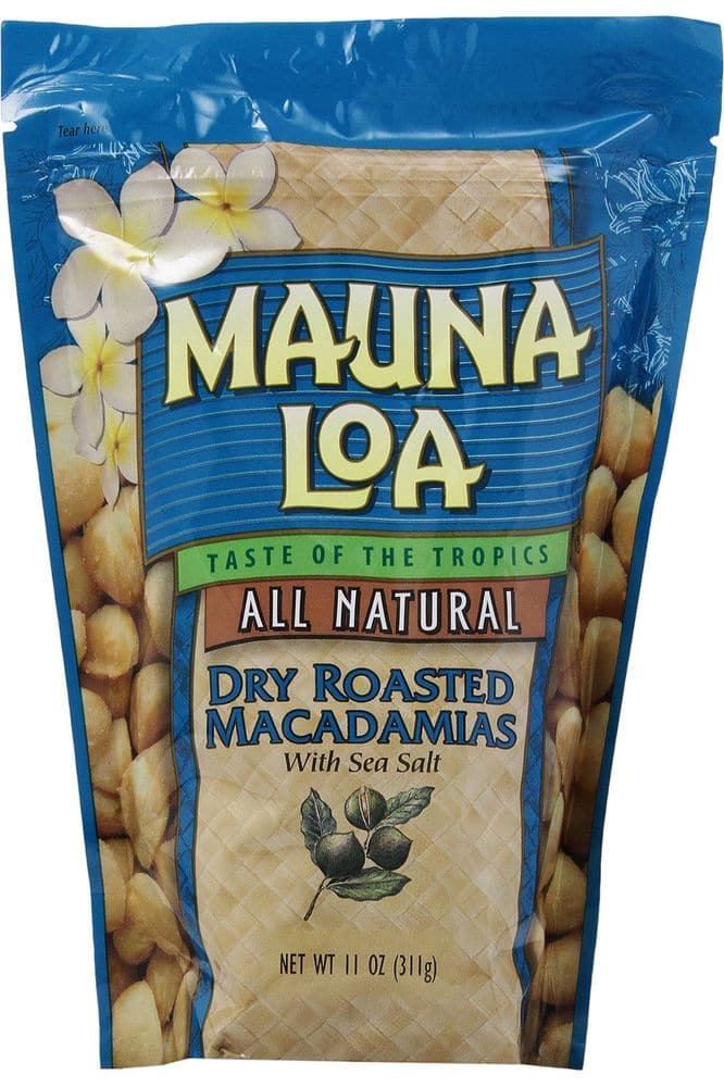 Mauna Loa Macadamias, Dry Roasted with Sea Salt, 10-oz.